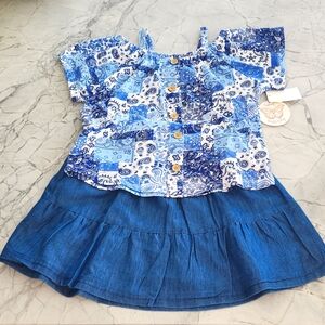 Girl's Skirt & Top Set 10/12